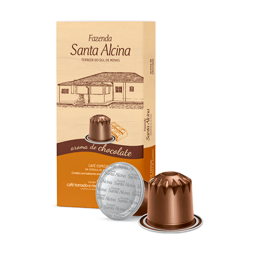 Café Fazenda Santa Alcina Chocolate 10 cápsulas - Compatíveis Nespresso®*